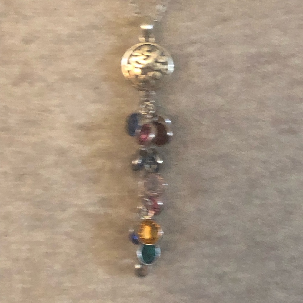 Brighton silver with colored beads